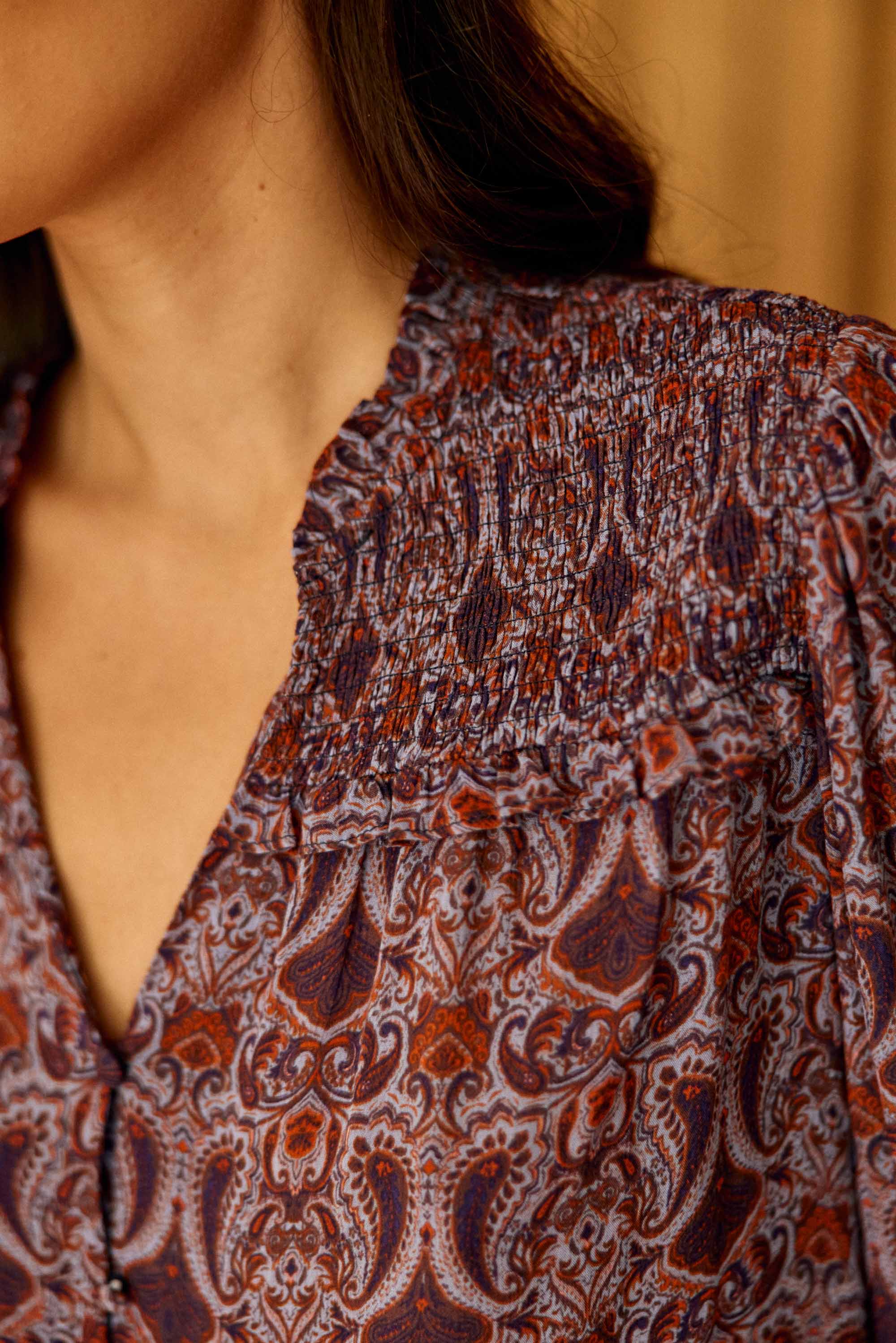 Blouse fluide à imprimés - Bloema