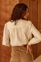 Blouse en coton beige - Bowie
