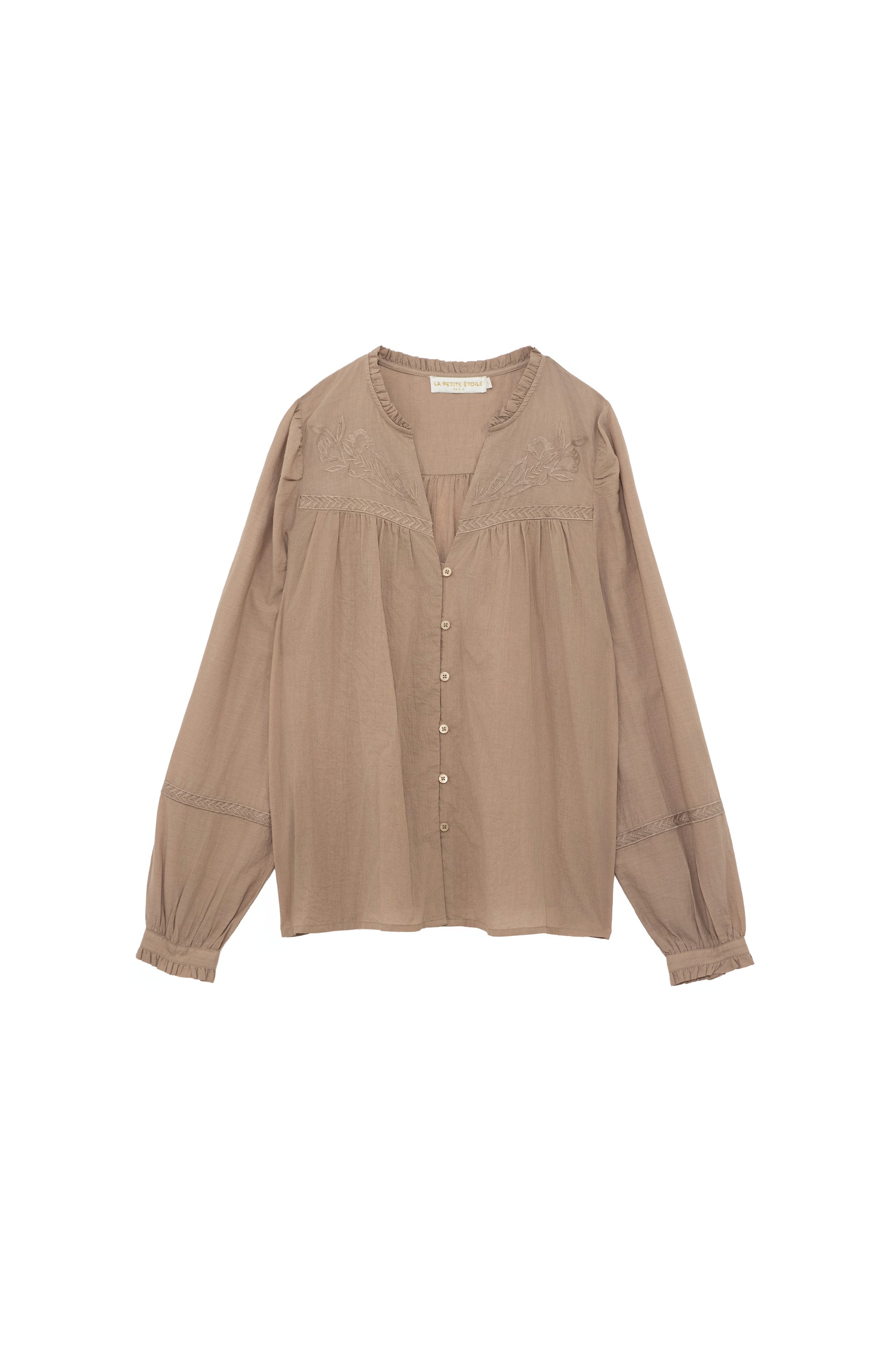 Blouse en coton camel - Bowie