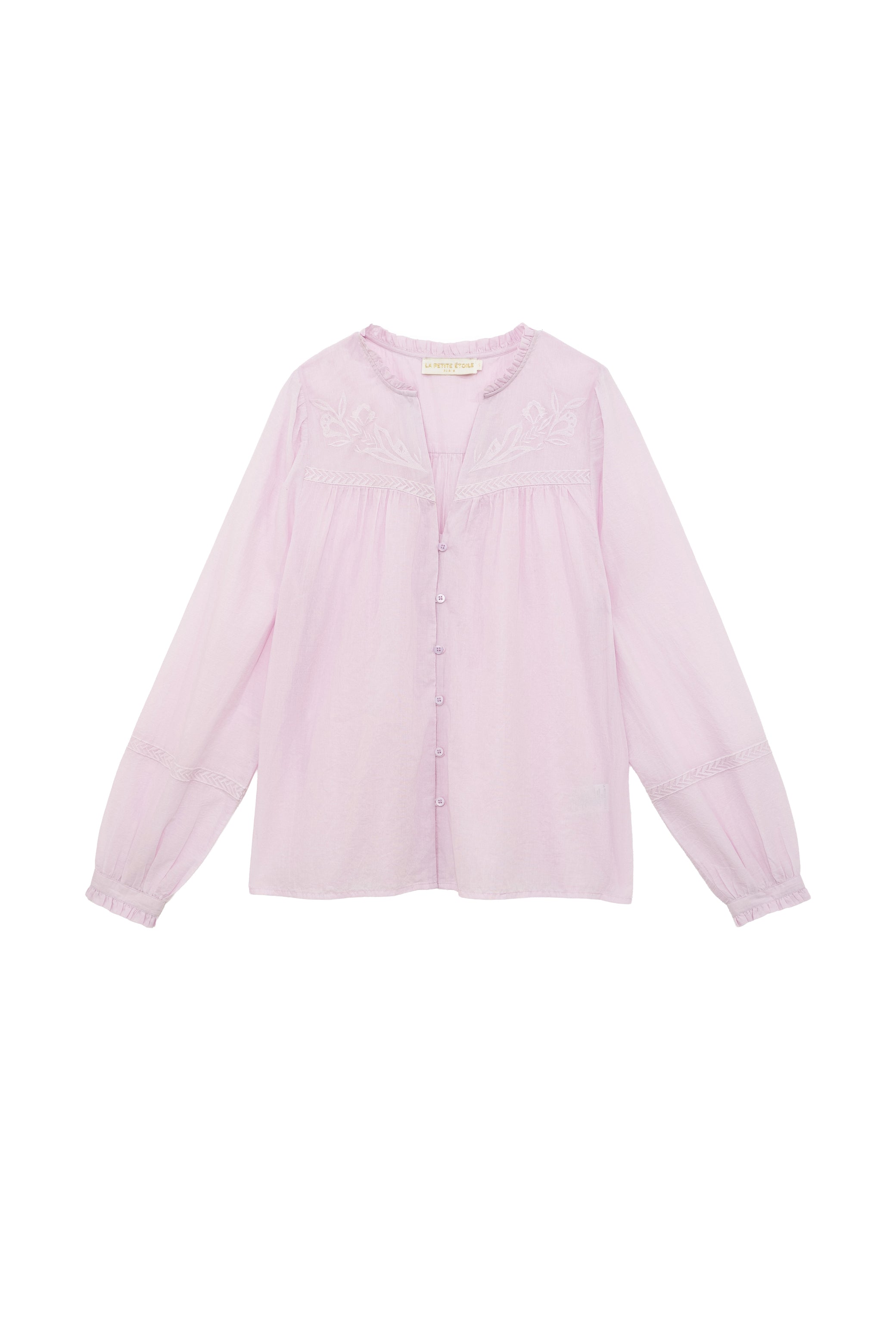 Blouse en coton parme - Bowie