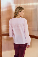 Blouse en coton parme - Bowie