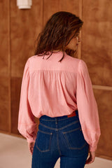 Blouse en coton rose - Bowie