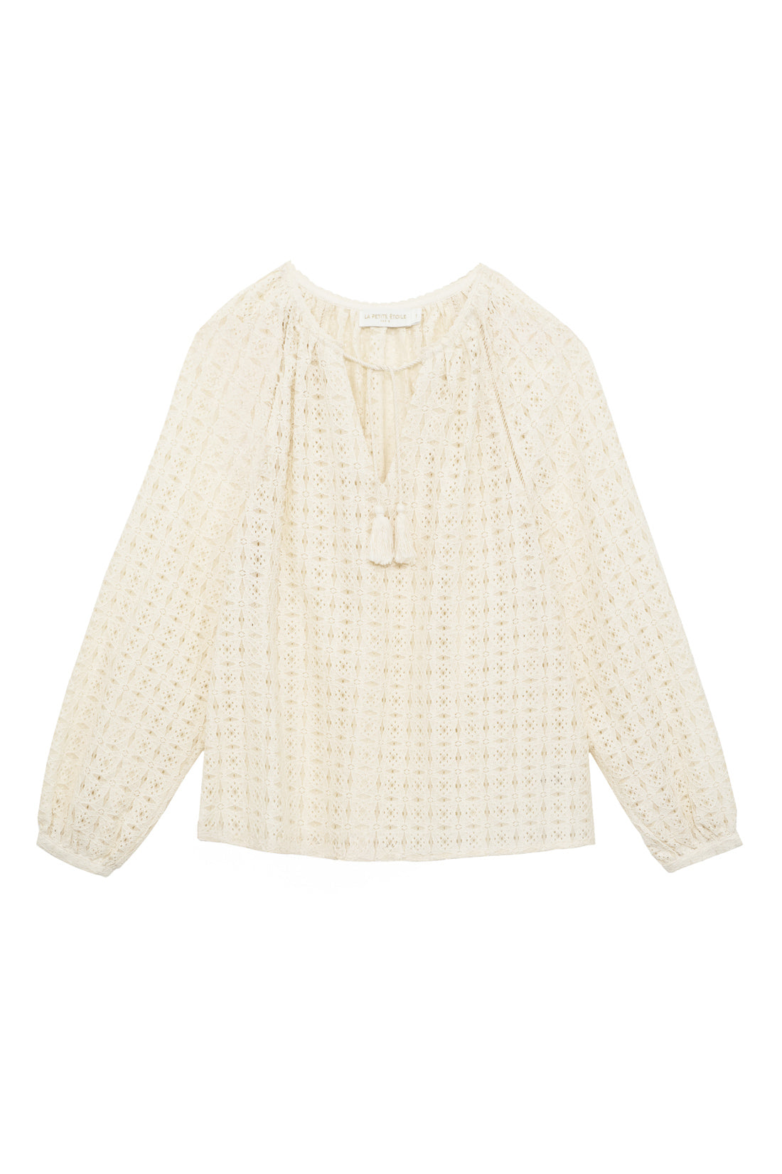 Blouse ajourée écrue - Briana