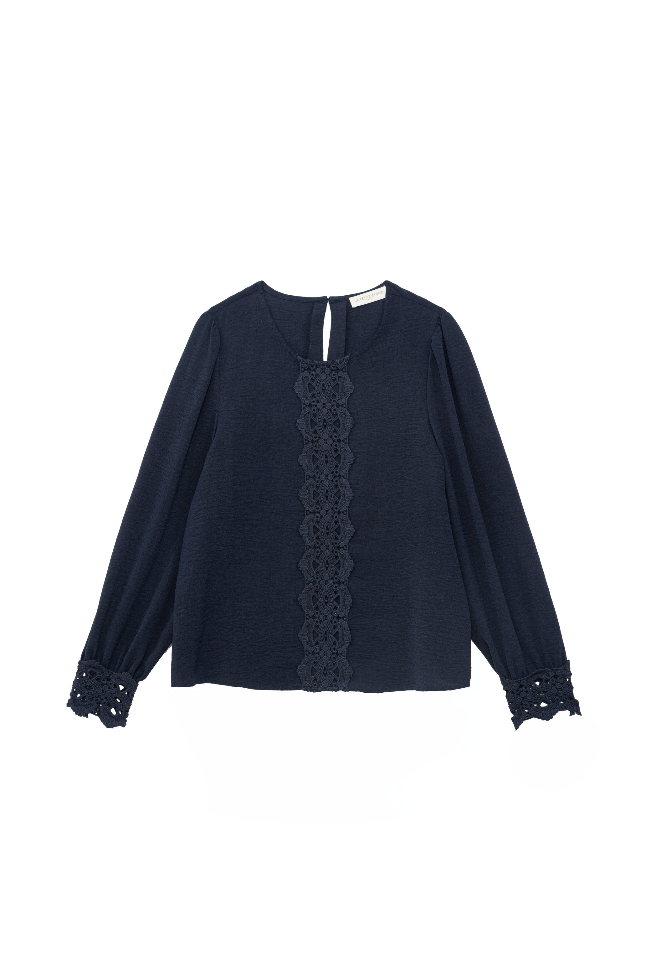 Blouse dentelle marine - Briella