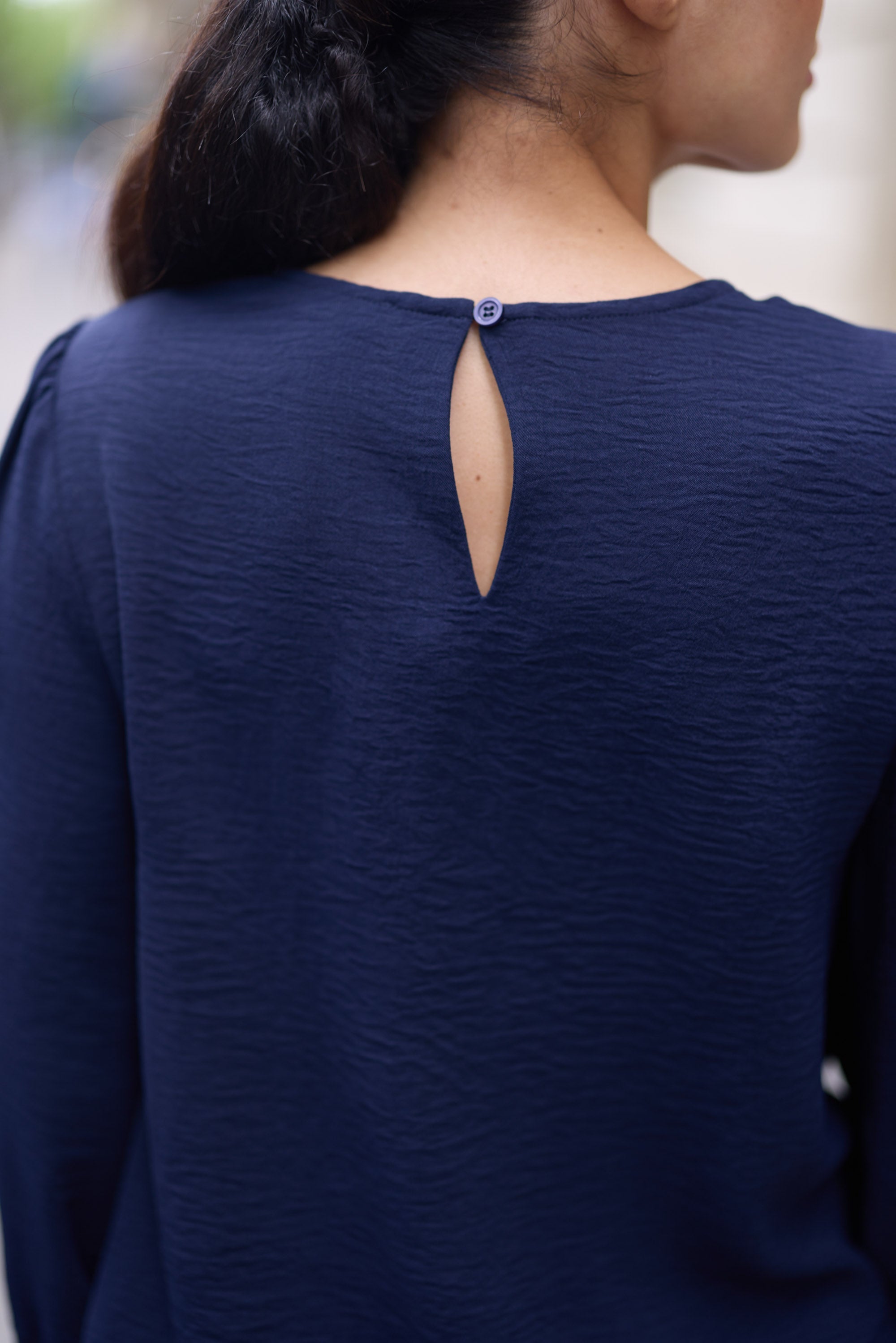 Blouse dentelle marine - Briella