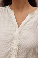 Blouse dentelle écrue - Brookie