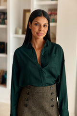 Chemisier fluide vert - Chanice