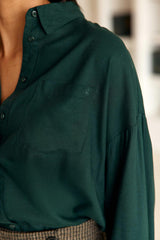 Chemisier fluide vert - Chanice