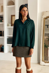 Chemisier fluide vert - Chanice