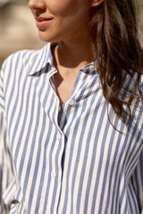 Chemise rayée bleue - Clara