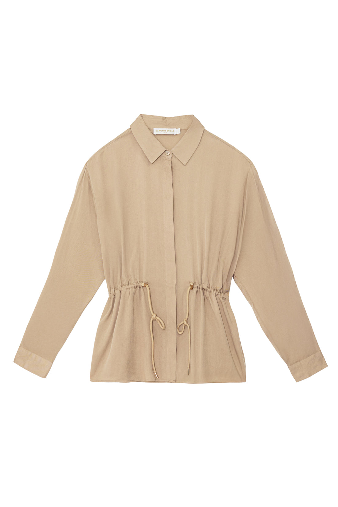 Chemisier fuide beige - Claris