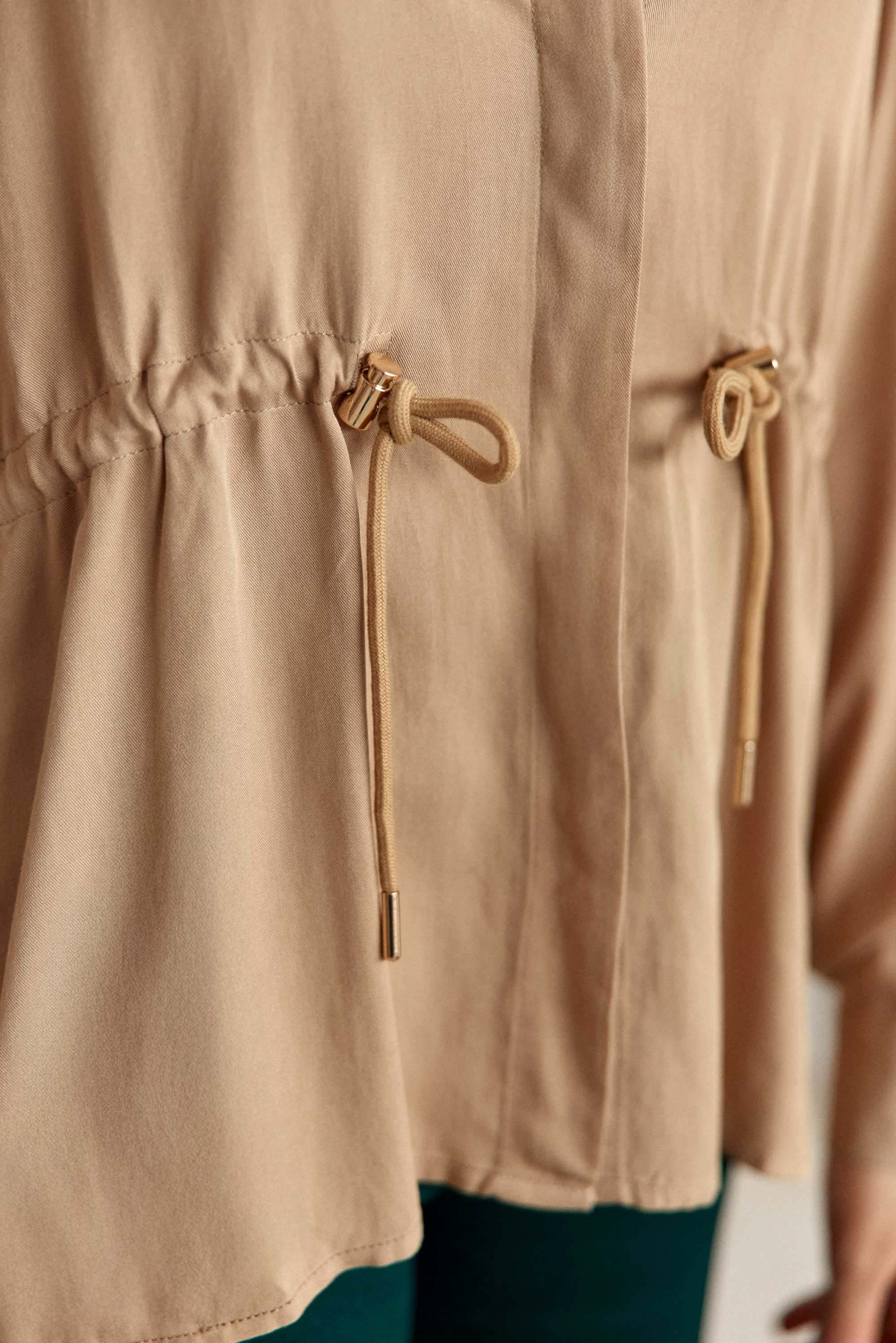 Chemisier fuide beige - Claris