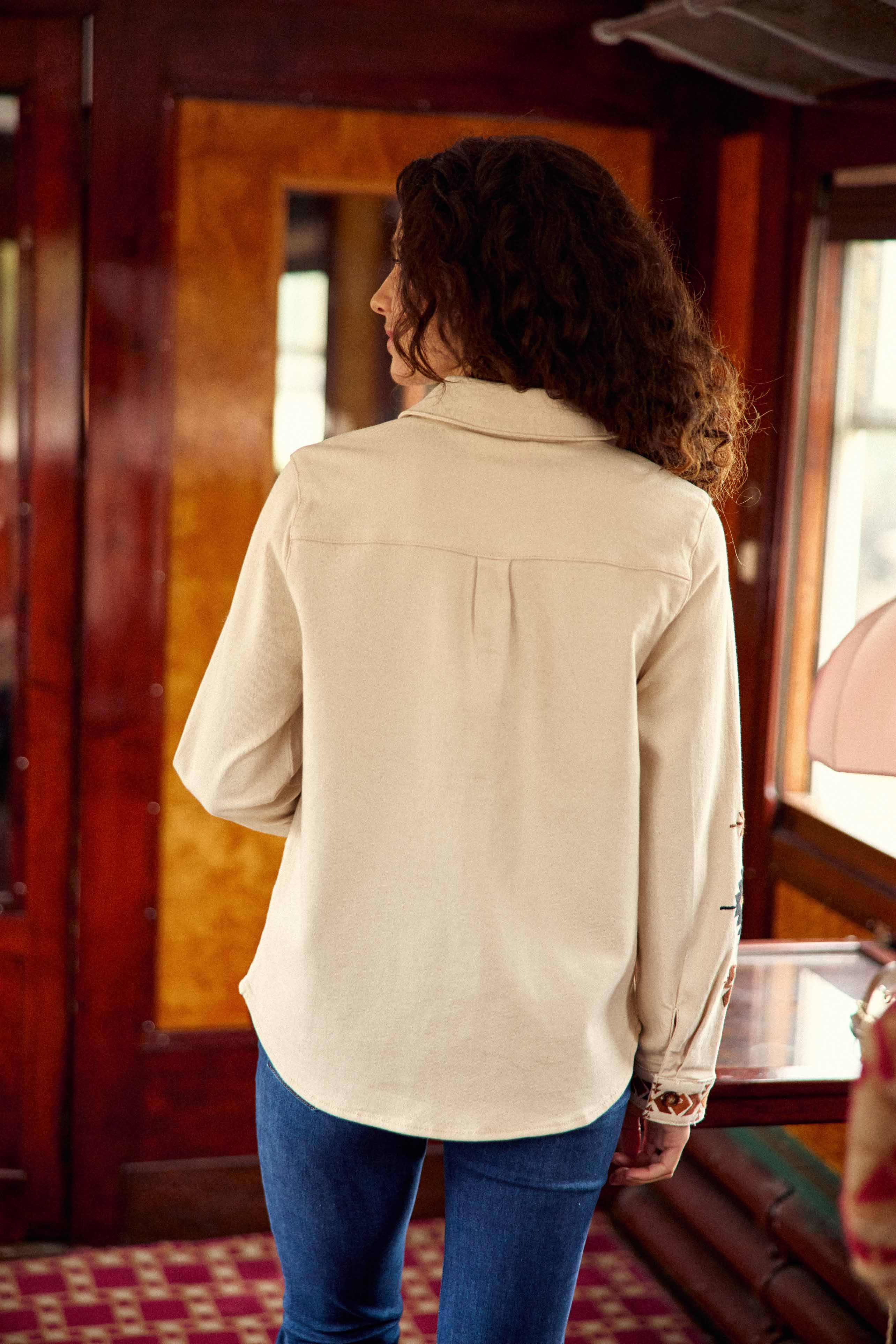 Veste chemise écrue - Clems