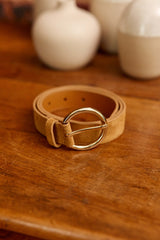 Ceinture cuir camel - Dixon