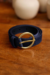 Ceinture cuir marine - Dixon