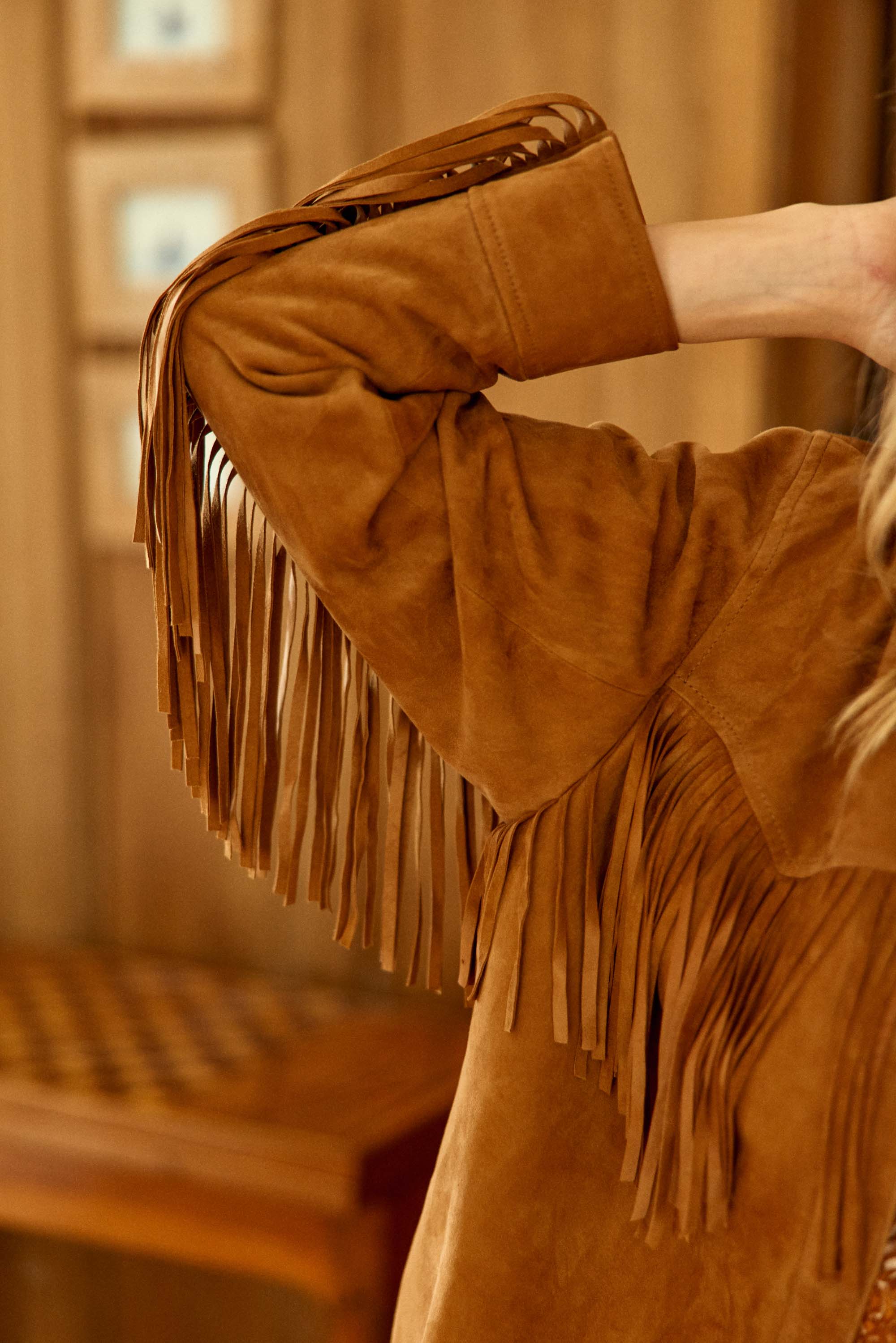 Veste cuir camel - Floris