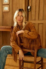 Veste cuir camel - Floris