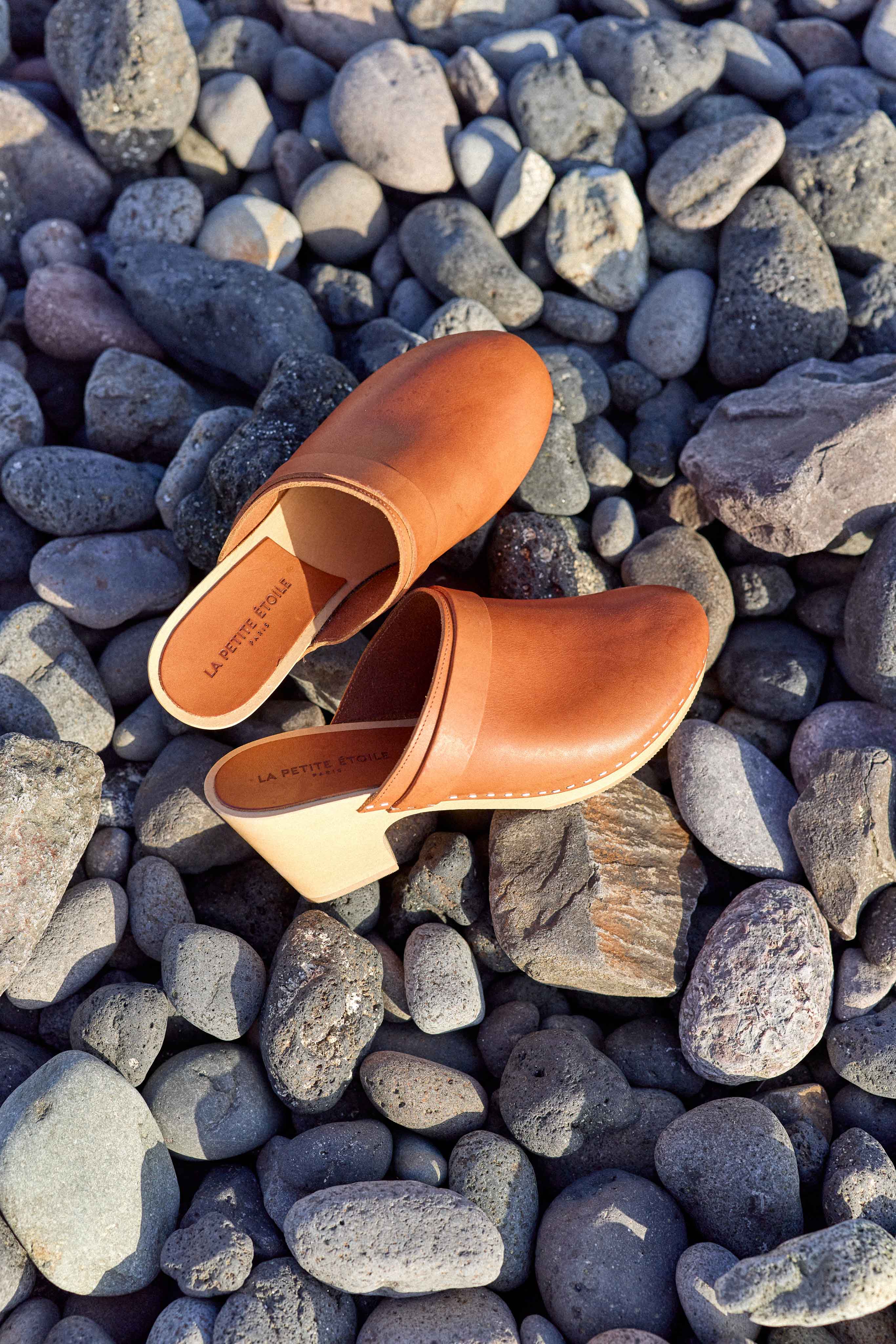 Sabots cuir camel - Gabriel