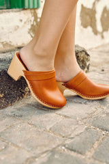 Sabots cuir camel - Gabriel