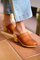 Sabots cuir camel - Gabriel