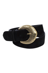 Ceinture cuir noir - Idona