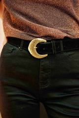 Ceinture cuir noir - Idona