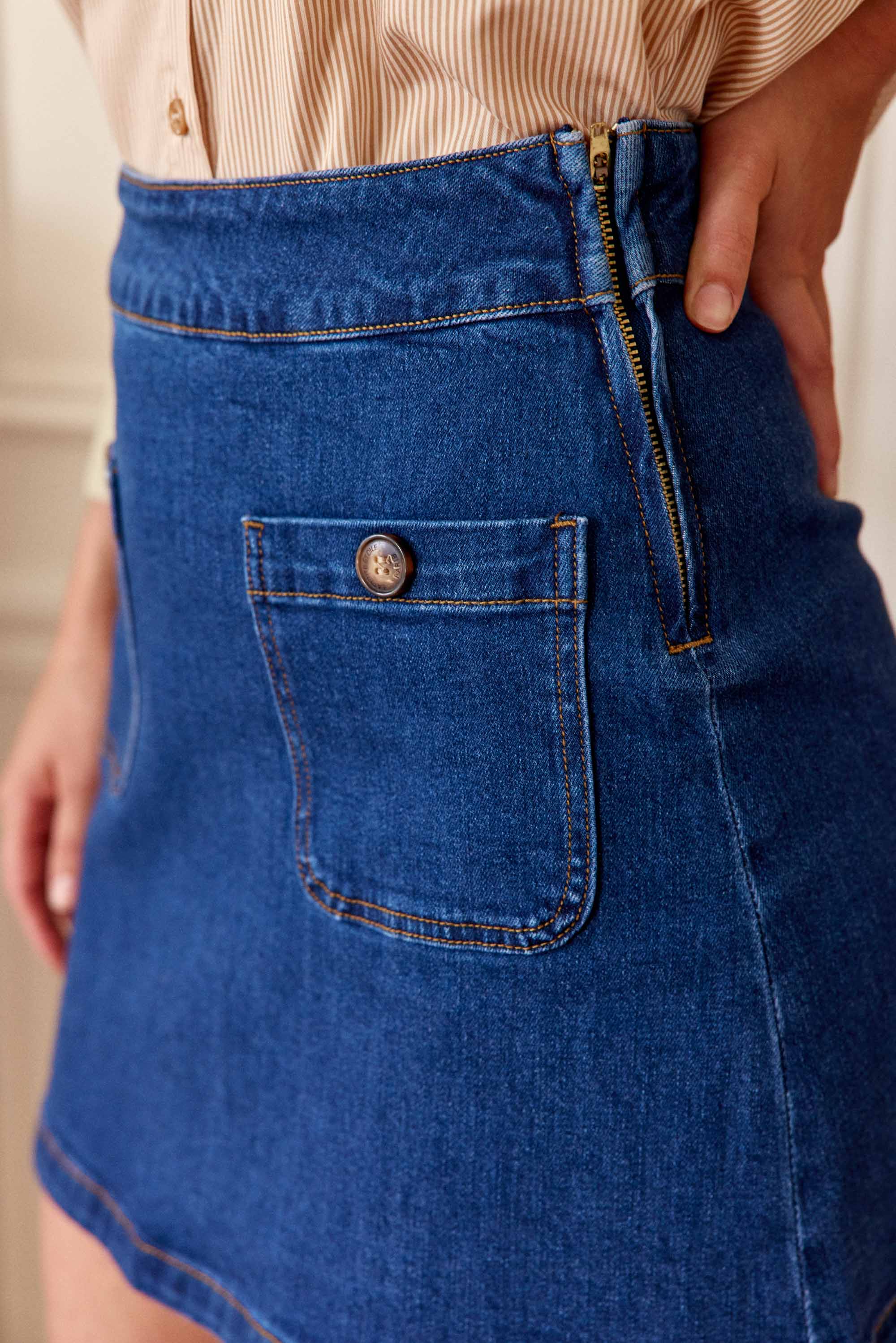 Jupe courte denim - Jada