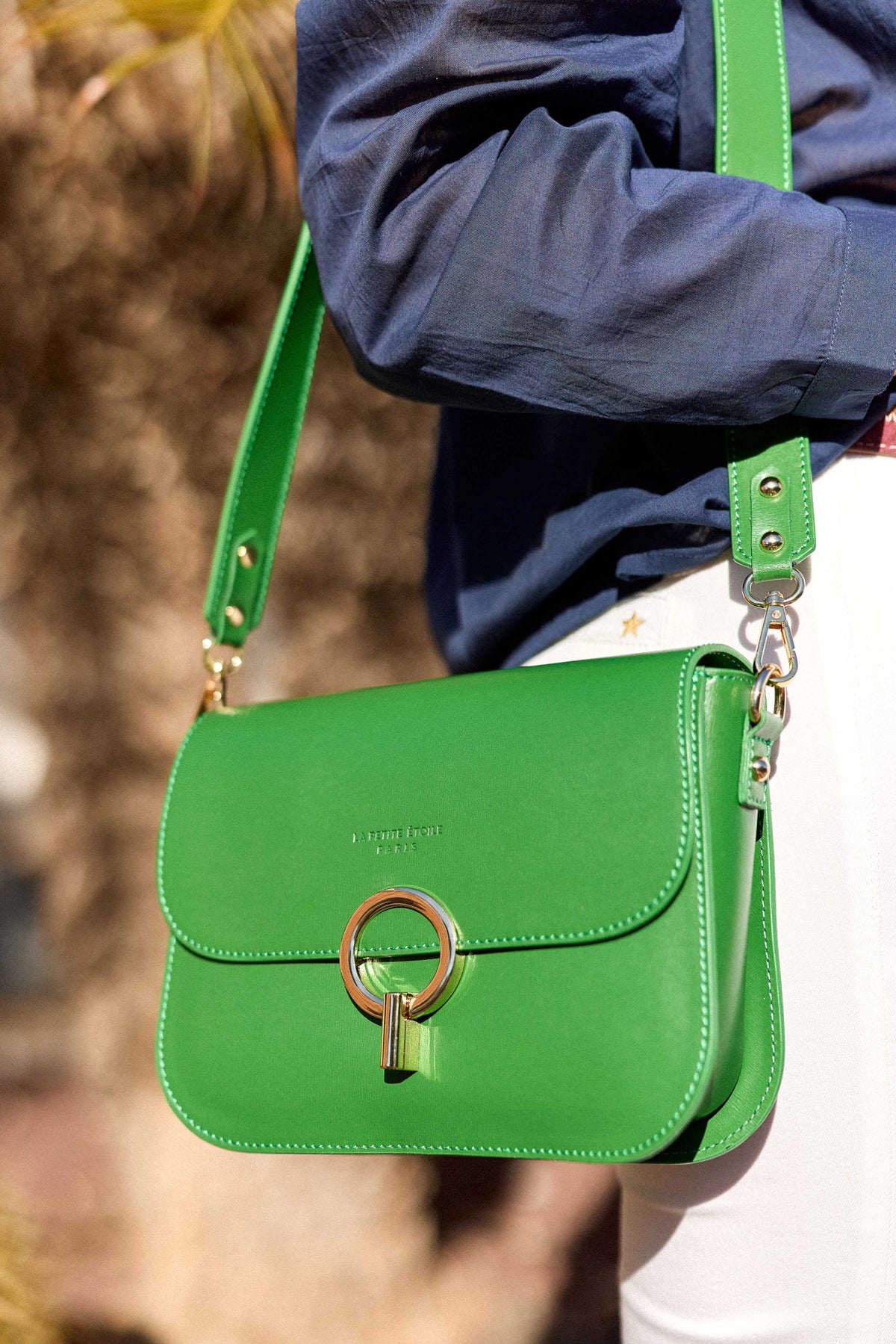 Sac en cuir vert - James