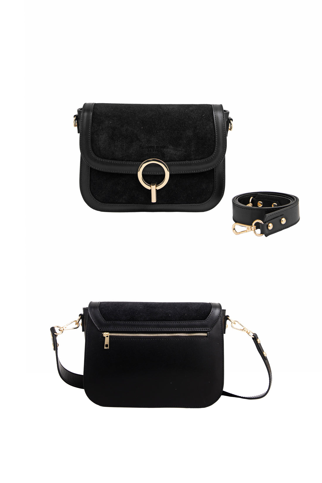 Sac en cuir noir - James