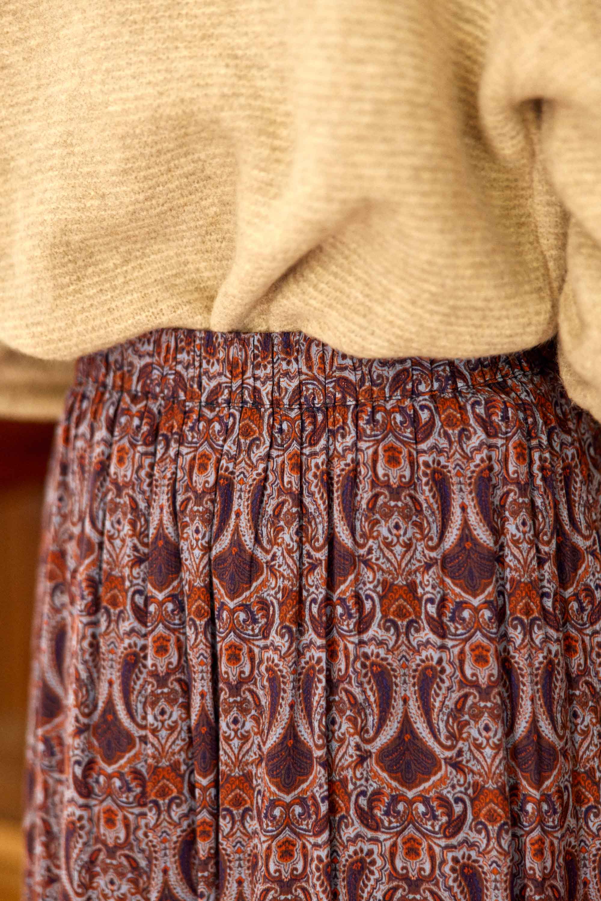 Jupe longue à imprimés - Jeanny