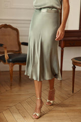 Jupe vert amande - Jilly