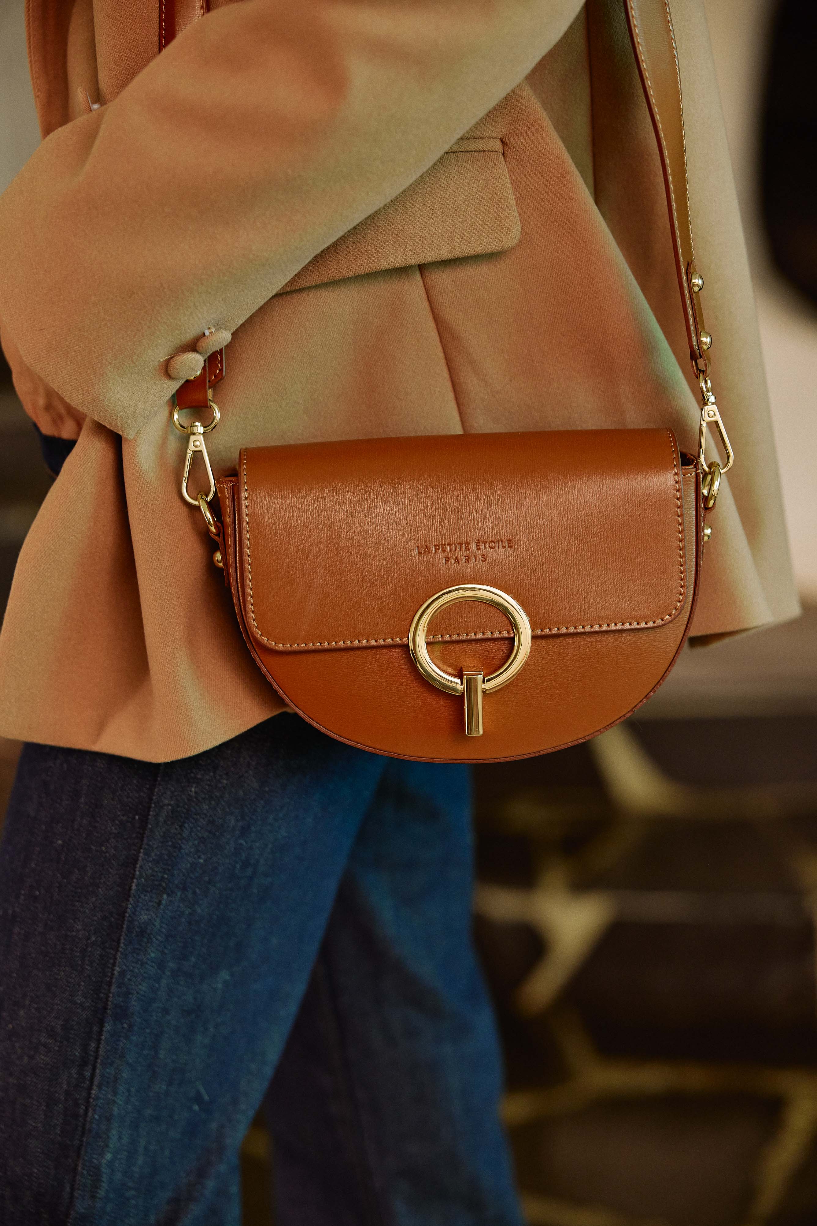 Sac en cuir camel - Jim