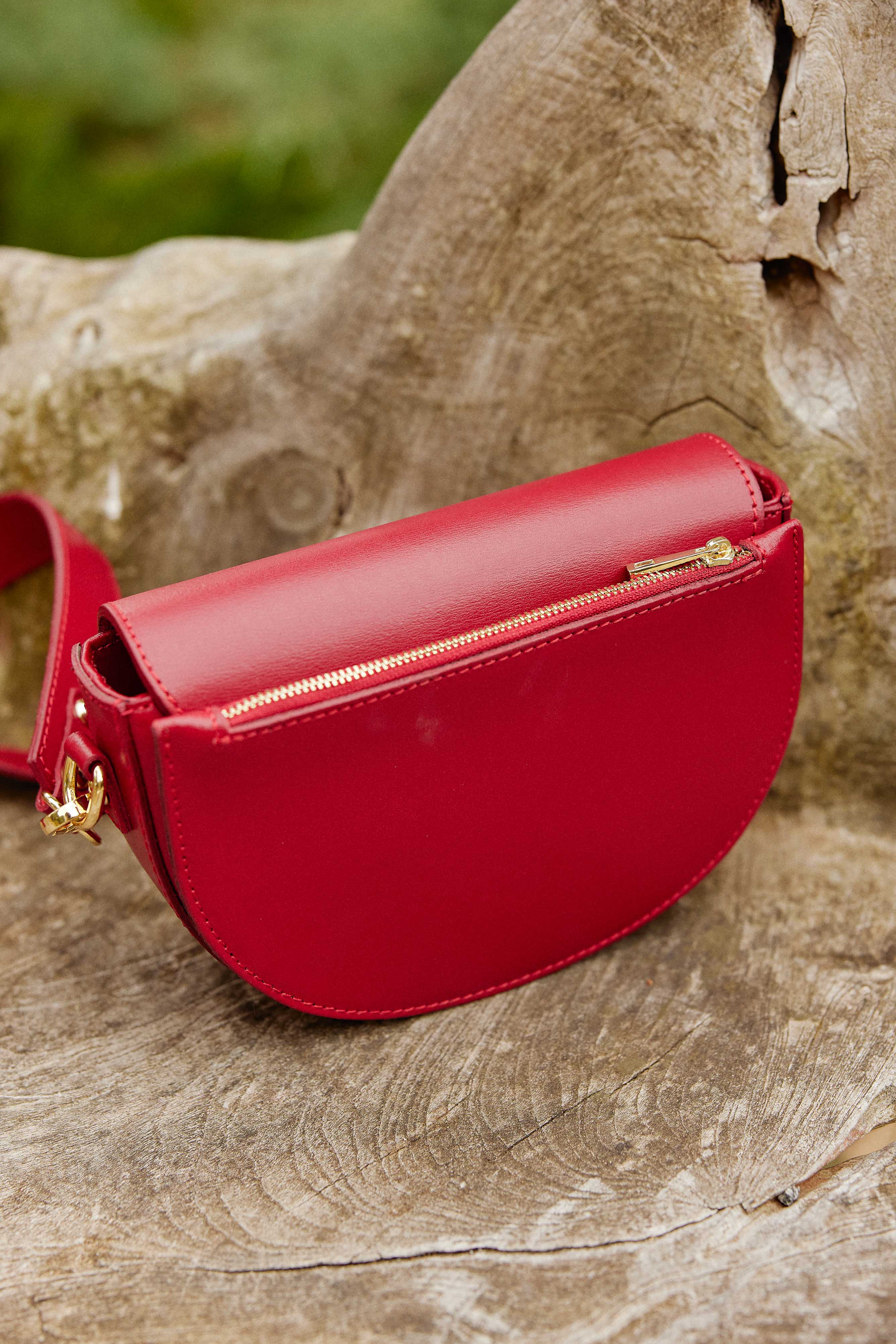 Sac en cuir rouge - Jim