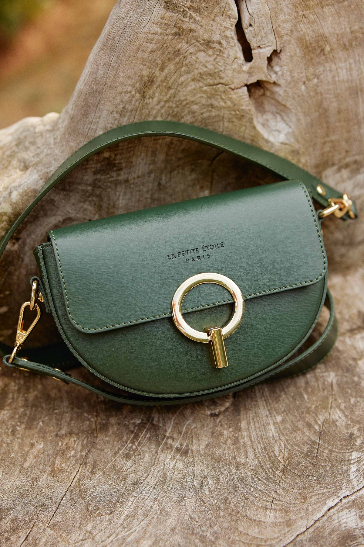 Sac en cuir vert foncé - Jim
