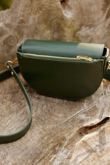 Sac en cuir vert foncé - Jim