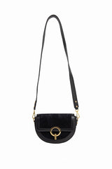 Sac en cuir bimatière noir - Jim