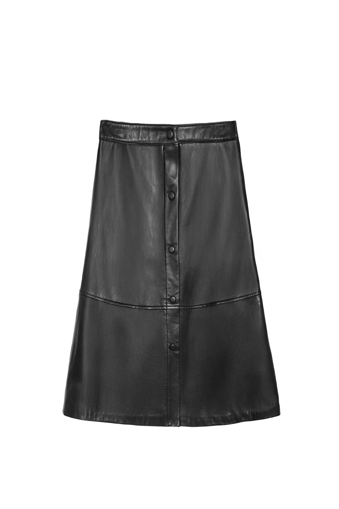 Jupe en cuir noir - Jolene