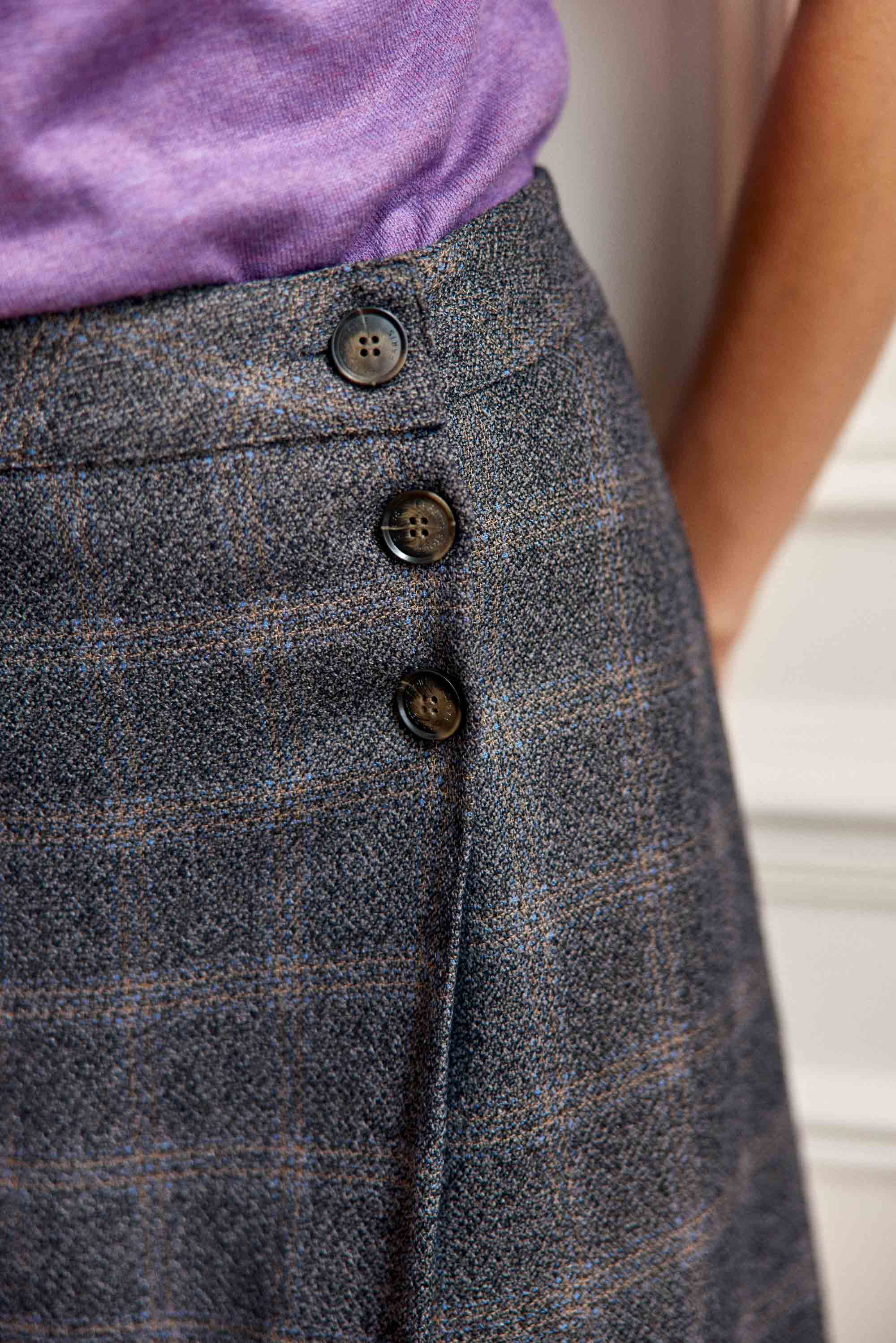 Jupe courte à carreaux - Jone