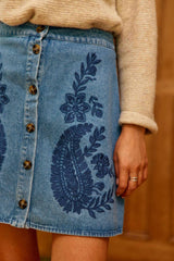 Jupe courte stone - Julie