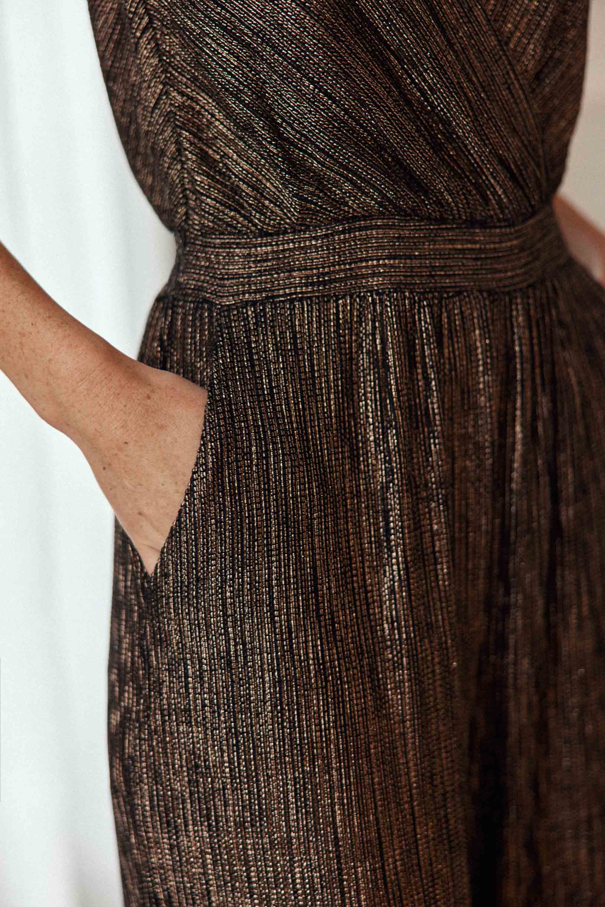 Combi-pantalon dorée - Louane