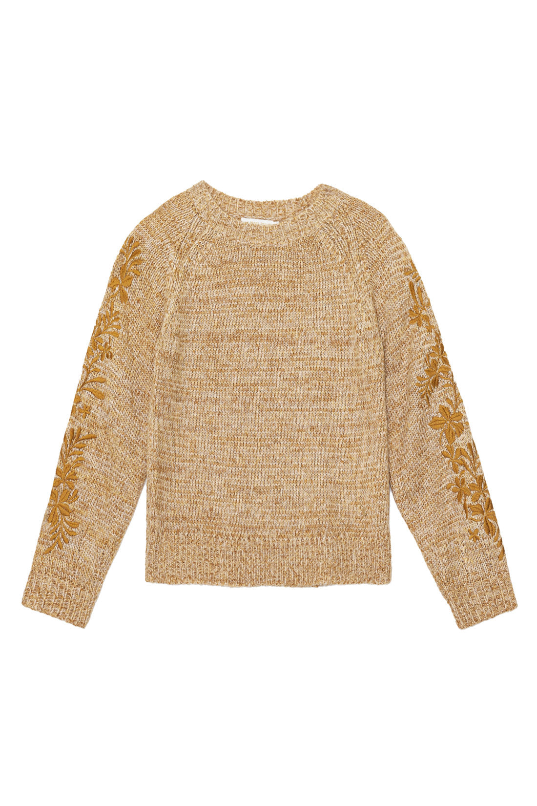 Pull brodé beige - Maela