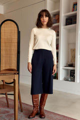 Pull col rond écru - Maha