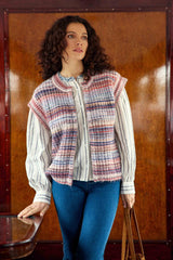 Gilet bleu/rose - Mancy