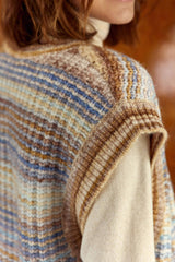 Gilet camel/ciel - Mancy