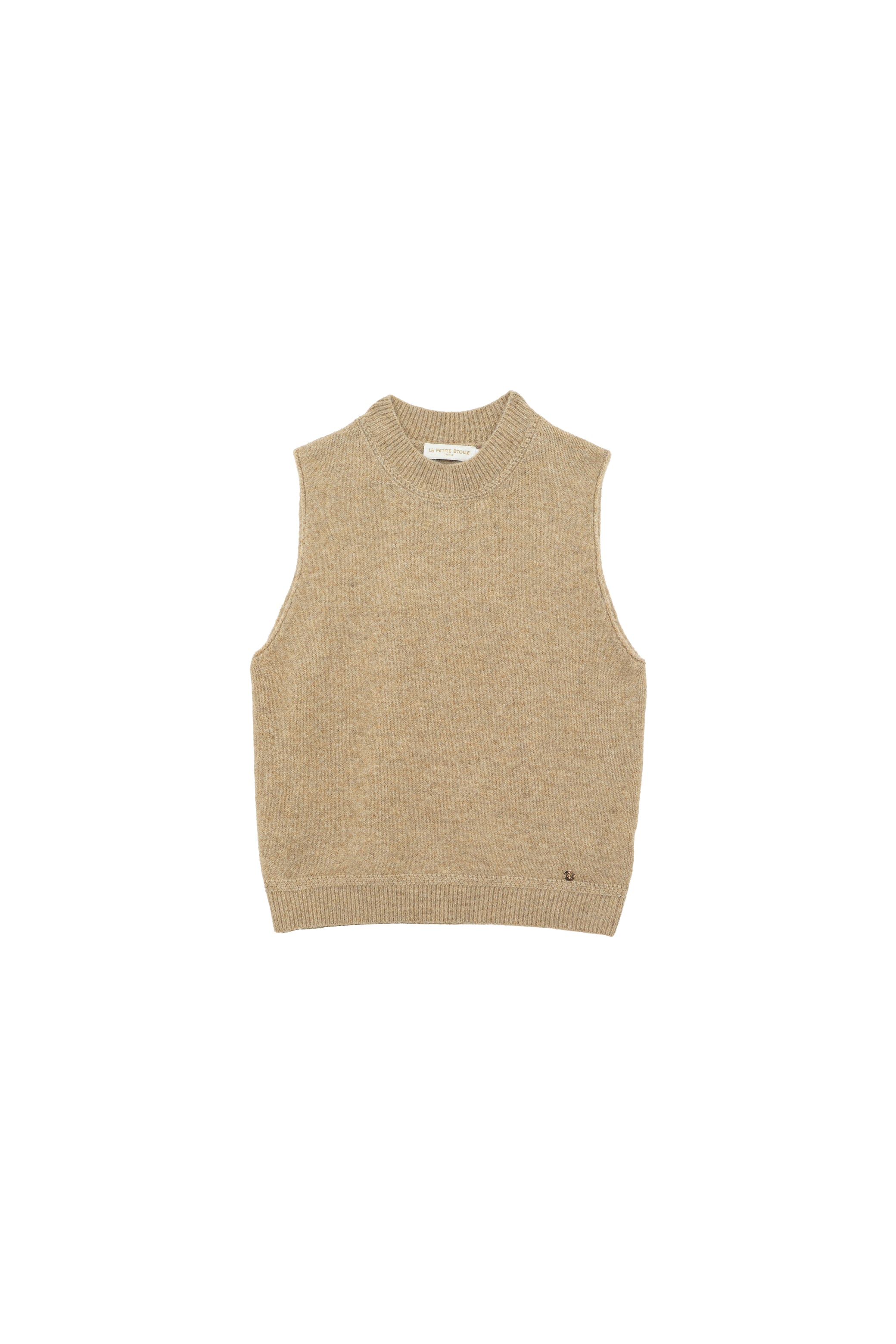 Pull sans manches beige - Manda