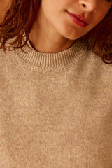 Pull sans manches beige - Manda