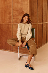 Pull sans manches beige - Manda