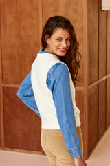 Pull sans manches écru - Manda