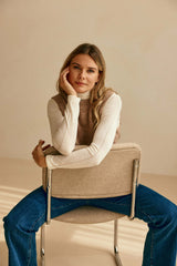 Pull sans manches marron - Manda