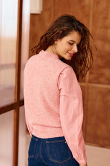 Pull sans manches rose - Manda